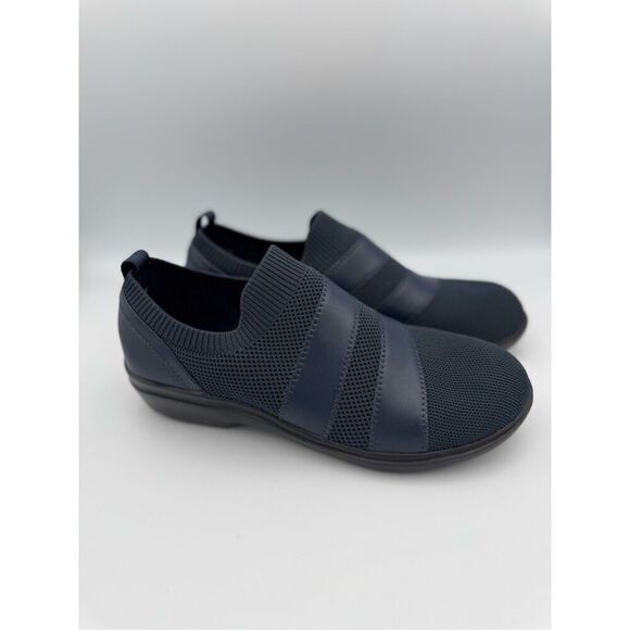Clarks Collection Womens Navy Blue Sashlyn Edge Slip On Shoes Size 9 - Picture 8 of 8